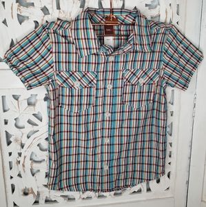 Tea Collection Plaid Button Down Shirt